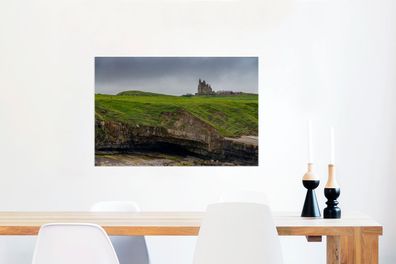 Glasbilder - 90x60 cm - Ruinen in Irland (Gr. 90x60 cm)