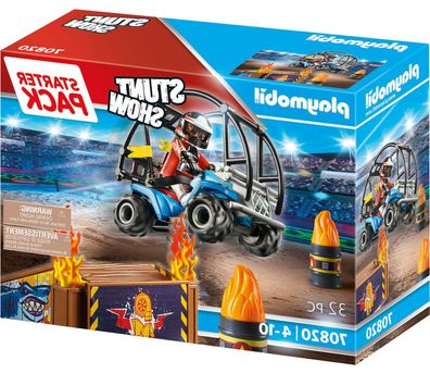 Playmobil 70820 Starter Pack Stuntshow Quad mit Feuerrampe Spielzeug SpielSet