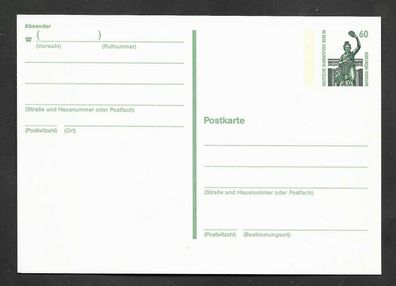 Ganzsache Berlin Postkarte 60 Pfennig Sehenswürdigkeiten P 130