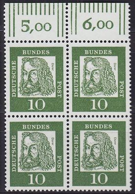 Germany BUND [1961] MiNr 0350 x W OR 4er ( * */ mnh ) [01]