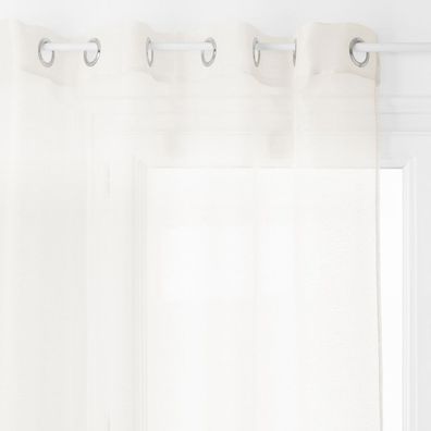 Fenstervorhang mit Metallringen, einfach zu installieren Vorhang mit einfachem Design