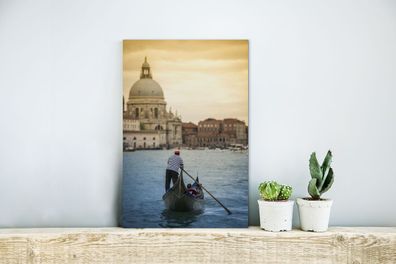 Glasbilder - 20x30 cm - Venedig - Boot - Italien (Gr. 20x30 cm)