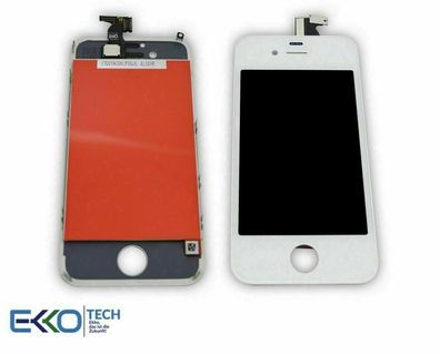 Original Apple Display für iPhone 4 LCD Retina Touchscreen Weiß Refurbished