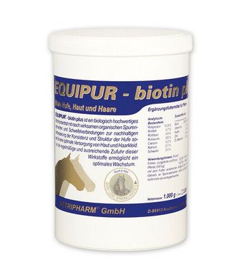 Equipur biotin plus 1000 g | Pulver Hufe Haut Haarkleid