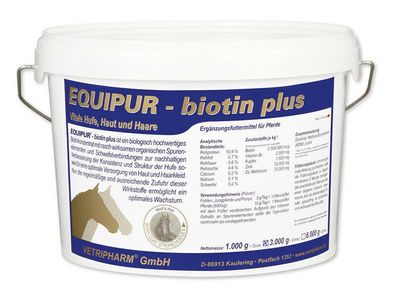 Equipur biotin plus 6 kg | Pulver Hufe Haut Haarkleid