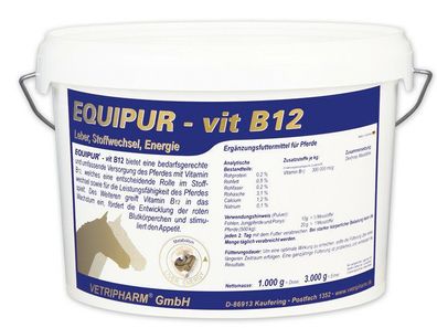 Equipur Vit B12 - 3 kg | Nerven Pferd