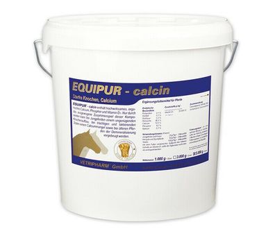 Equipur calcin 5000 g | Knochen Gelenke Pferd Calcium Kalzium