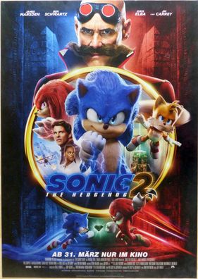 Sonic the Hedgehog 2 - Original Kinoplakat A1 - Filmposter