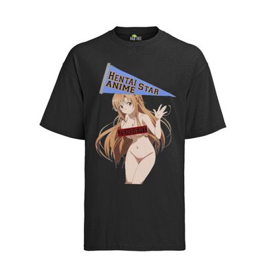 Cut Asuna Yuuki Sword Art Online Hentai Sexy SAO Anime Porn Hub T-Shirt Herren