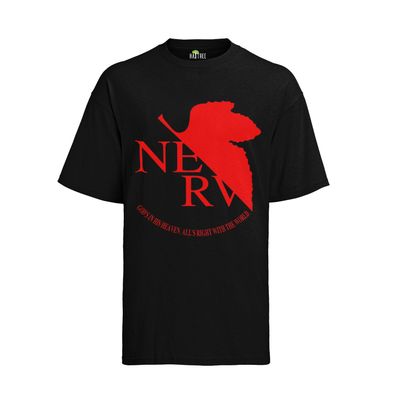 Evangelions Nerv Logo Symbol Engel Anime Manga Geek Nerd Herren T-Shirt man