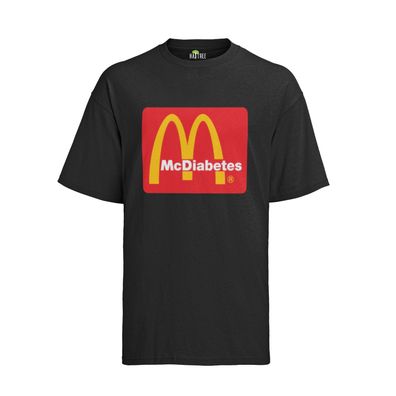 Mc Donalds Parodie Mc Diabetes Shirt Funny Witziges Lustiges Herren T-Shirt