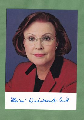 Bundesministerin a.D. Heidi Wieczorek-Zeul - Autgrammkarte