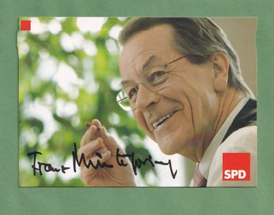 Franz Müntefering (SPD-Politiker) - Autogrammkarte