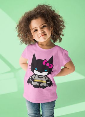 Bio Baumwolle T-Shirt für Mädchen Hello Kitty Batman Kinder Süße Katze Hero Kid