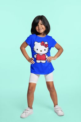Bio Baumwolle T-Shirt Mädchen Hello Kitty Batman Kinder Süße Katze Hero Kid Cat