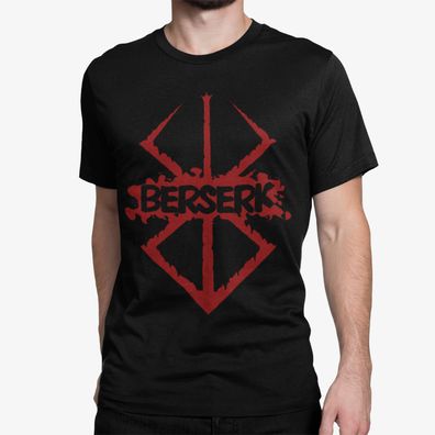 Krieger Berserk Logo Guts Warrior Manga Anime Herren T-Shirt Herren Otaku Shirt