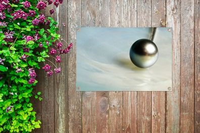 Gartenposter - 90x60 cm - Nahaufnahme einer Perle (Gr. 90x60 cm)