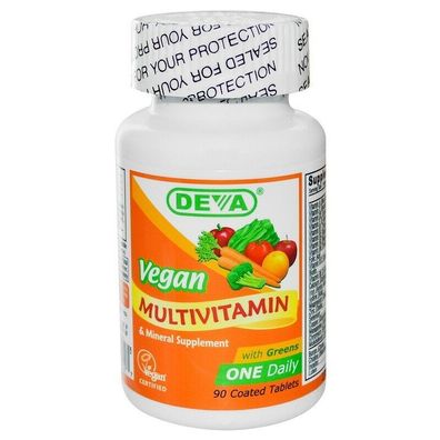 Deva, Multivitamin- und Mineral Supplement, veganisch, 90 Dragees