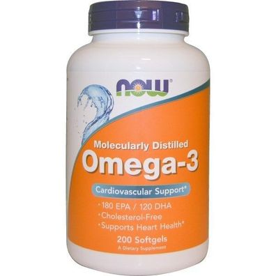 Now Foods, Omega-3, Cardiovascular Support, 200 Softgels