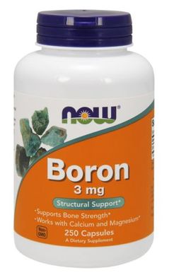 Now Foods, Boron, 3 mg, 250 Capsules