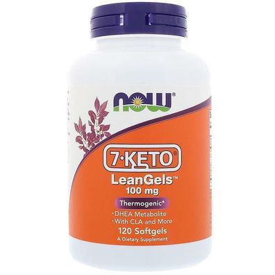 Now Foods, 7-Keto LeanGels, 100 mg, 120 Softgels