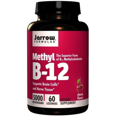 Jarrow Formulas, Methyl B-12, Cherry Flavor, 5000 mcg, 60 Lozenges