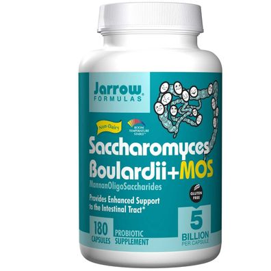 Jarrow Formulas, Saccharomyces Boulardii + MOS, 180 Veggiekapseln