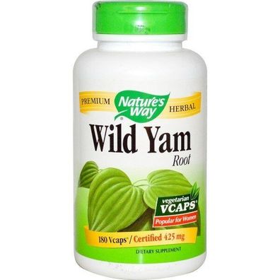 Nature's Way, Wild Yam Root, 425 mg, 180 Vcaps
