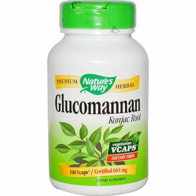 Nature's Way, Glucomannan Tränenbaum Wurzel, 665 mg, 100 vegetarische Kapseln