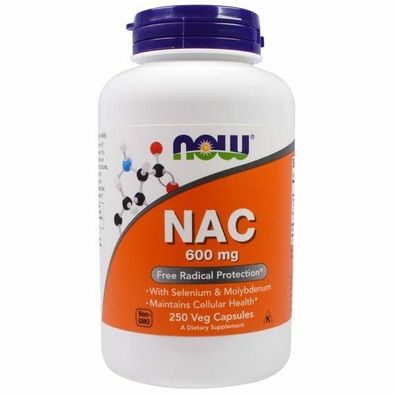 Now Foods, NAC, 600 mg, 250 Veggie-Kapseln
