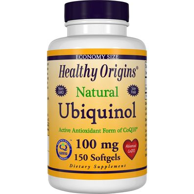 Healthy Origins, Ubiquinol, Natural, 100 mg, 150 Softgels