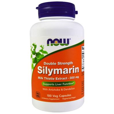 Now Foods, Silymarin, Mariendistel-Extrakt, 300 mg, 100 vegetarische Kapseln