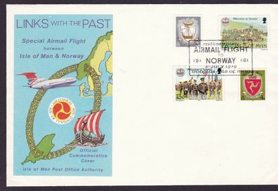 Flugpost Isle of Man Millenium Airmail Flight to Norway