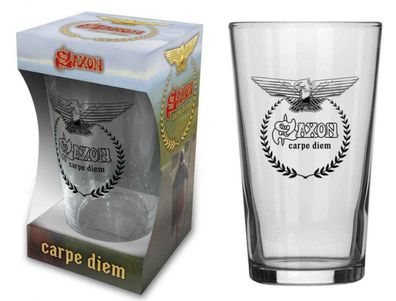 Saxon Carpe Diem Trinkglas Bierglas-Beer Glass NEU & Official!