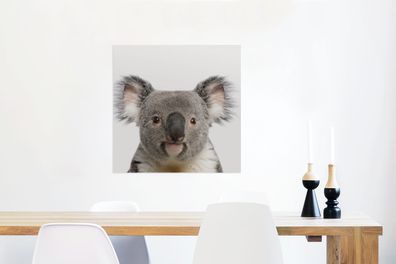 Glasbilder - 50x50 cm - Baby Koala - Koala-Bärenjunge - Schlafzimmer Junge - Mädchen