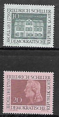 DDR postfrisch Michel-Nummer 733-734