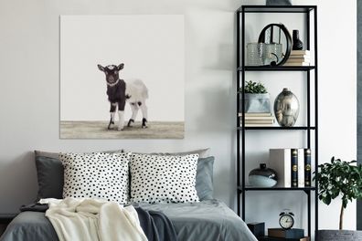 Leinwandbilder - 90x90 cm - Baby Goat - Kinderzimmer - Zimmer für Jungen - Zimmer für