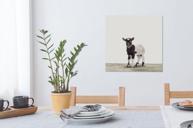 Leinwandbilder - 50x50 cm - Baby Goat - Kinderzimmer - Zimmer für Jungen - Zimmer für