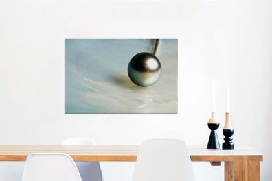 Leinwandbilder - 60x40 cm - Nahaufnahme einer Perle (Gr. 60x40 cm)