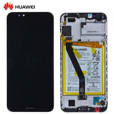 Original Huawei Y6 2018 LCD Display Touch Screen Bildschirm Rahmen mit Akku 02351W...