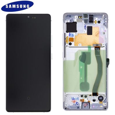 Samsung Galaxy S10 Lite G770F GH82-21672B LCD Display Touch Screen Prism Weiß