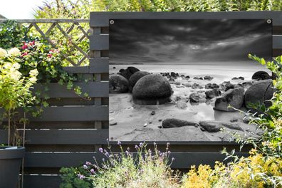 Gartenposter - 120x90 cm - Moeraki Boulders Neuseeland Fotodruck (Gr. 120x90 cm)