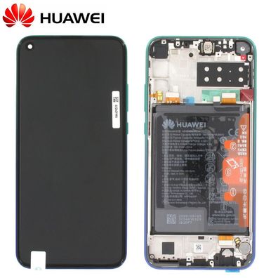 Original Huawei P40 Lite E LCD Display Touch Screen Bildschirm Rahmen mit Akku ...