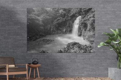 Gartenposter - 180x120 cm - Rio Celeste Wasserfall am Tenoria Vulkan in Costa Rica in