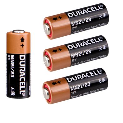 3x Batterie Duracell MN21, A23, LR23A, LRV08, GP23A - 12V 33mAh, 10,3 x 28,5 mm