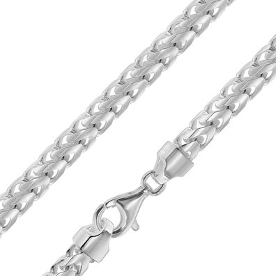 trendor Schmuck Halskette für Männer Silber 925 Fuchsschwanzkette 5,4 mm breit 41114