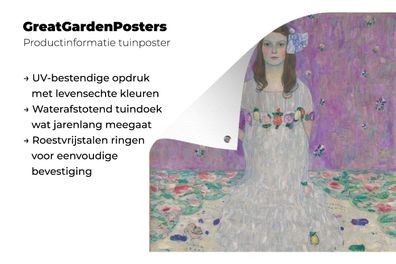 Gartenposter - 120x160 cm - Porträt von Mada Primavesi - Gemälde von Gustav Klimt