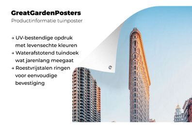 Gartenposter - 40x60 cm - Starker Verkehr rund um das Flatiron Building