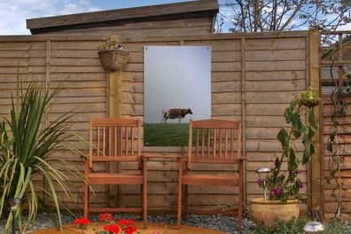 Gartenposter - 40x60 cm - Kuh - Deich - Friesisch (Gr. 40x60 cm)