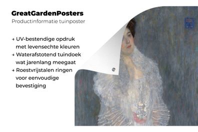 Gartenposter - 30x60 cm - Porträt der Hermine Gallia - Gemälde von Gustav Klimt